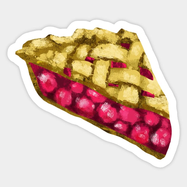 Cherry Pie Sticker by pastanaut